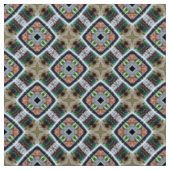 Tissu Upholstery de tuiles multicolores occupé (Fermer)