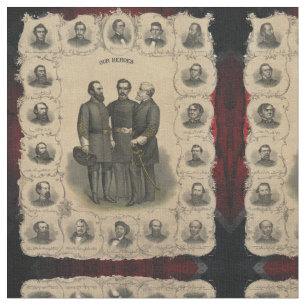 Tissu 🏛️ USA Guerre civile Héros Histoire