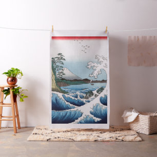 Tissu Utagawa Hiroshige - Mer au large de Satta, provinc