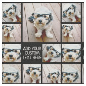 Tissu Utiliser vos 8 photos préférées - Noir (Échantillon)