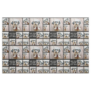 Tissu Utiliser vos 8 photos préférées - Noir