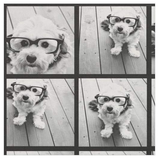 Tissu Utiliser vos photos préférées 9 - Noir (Fermer)