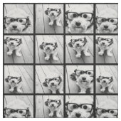 Tissu Utiliser vos photos préférées 9 - Noir (Échantillon)