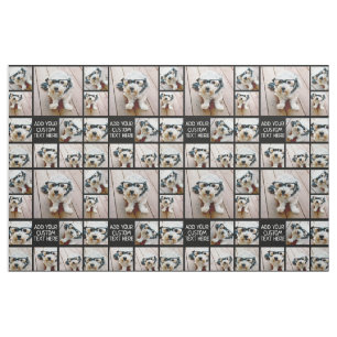 Tissu Utilisez vos 8 photos préférées - Noir