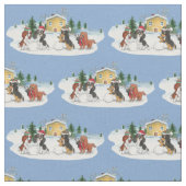 Tissu Vacances Cavalier King Charles Spaniel Fabric (Fermer)