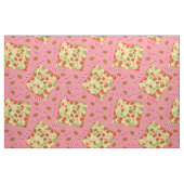 Tissu Vacances de fête de gâteau de fruits secs et de (Fat Quarter)