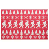 Tissu Vacances de Noël Bigfoot Sasquatch Imprimer (Fat Quarter)