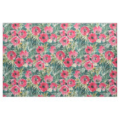 Tissu VACANCES POPIES VERS LE ROUGE Floral (Fat Quarter)