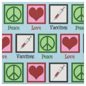Tissu Vaccins Peace Love (Fermer)
