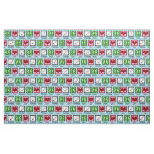Tissu Vaccins Peace Love (Fat Quarter)