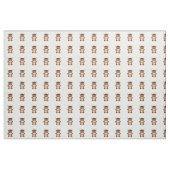 Tissu Vache Brown mignonne (Yard)