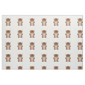 Tissu Vache Brown mignonne (Fat Quarter)