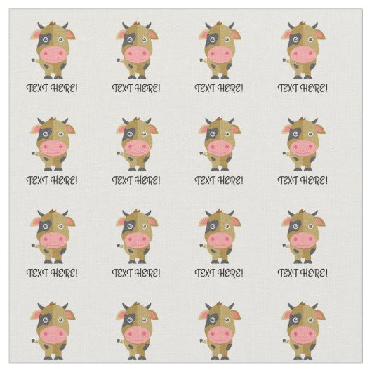 Tissu Vache charcuterie (Fermer)