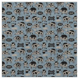 Tissu Vache et lait