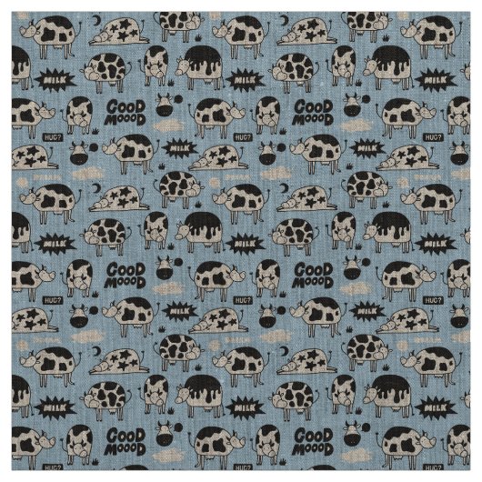 Tissu Vache et lait (Échantillon)
