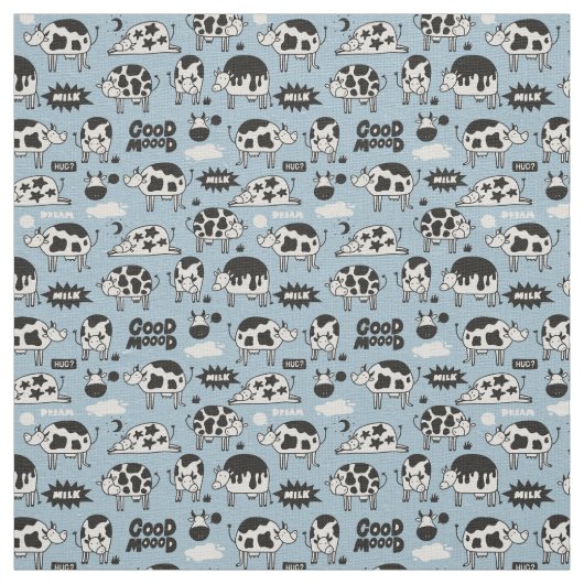 Tissu Vache et lait (Échantillon)