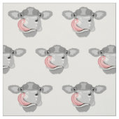 Tissu vache lécher le nez (Échantillon)