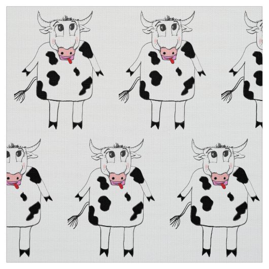 Tissu vache mignonne (Échantillon)