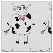 Tissu vache mignonne (Fermer)