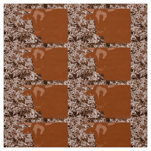 Tissu Vaches brunes (Échantillon)