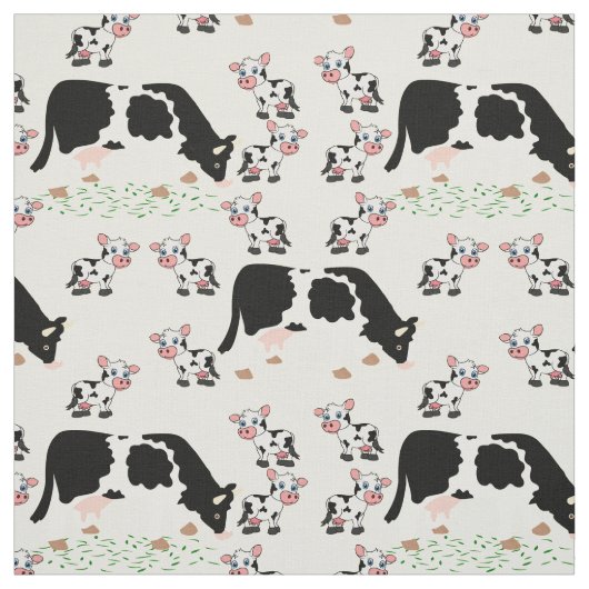 Tissu Vaches Et Calcul (Échantillon)