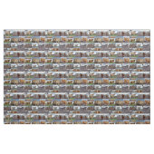 Tissu Vaches Highland Dans Un Collage Photo, (Fat Quarter)