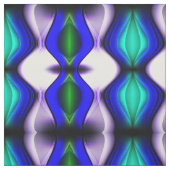 Tissu Vagues bleues et vertes Abstraites (Échantillon)