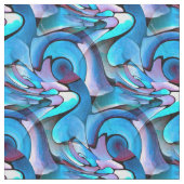Tissu Vagues de l'océan Abstrait bleu et violet (fermé)