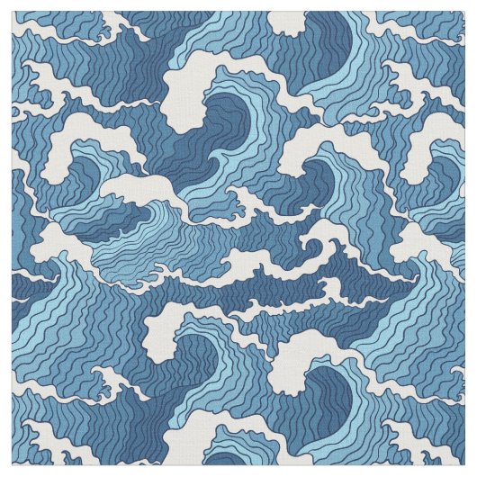 Tissu Vagues de résumé (Fermer)