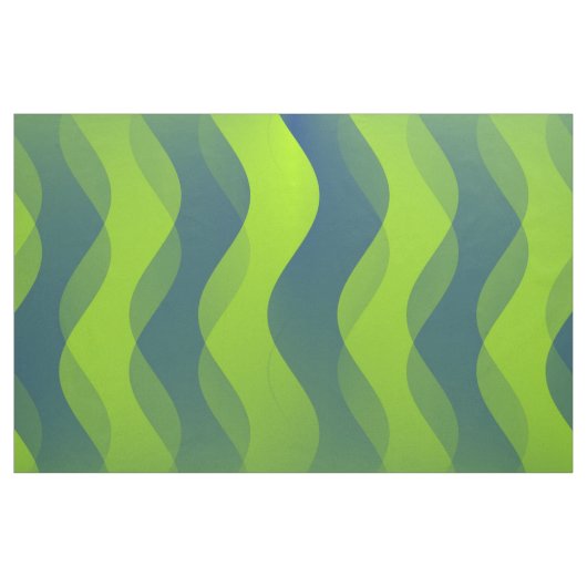 Tissu Vagues douces bleu vert + vos idées (Yard)