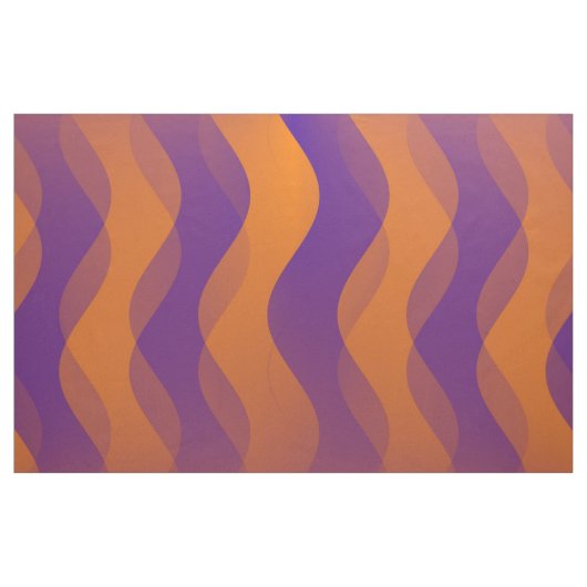 Tissu Vagues douces orange lilas + vos idées (Yard)