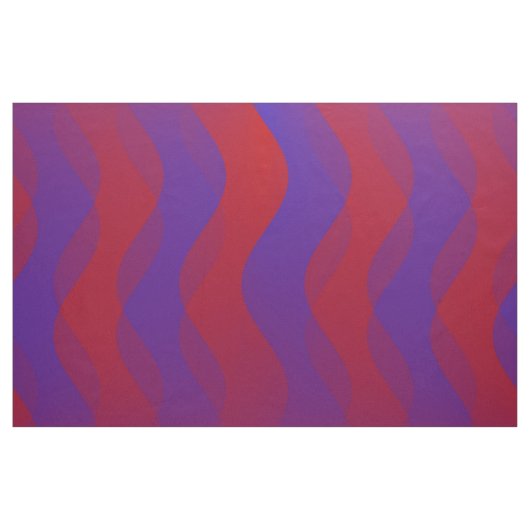 Tissu Vagues douces rouge violet + vos idées (Yard)