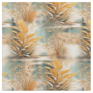 Tissu Vagues et paysages artistiques orientaux d'Asie