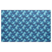 Tissu Vagues fractales bleues (Fat Quarter)