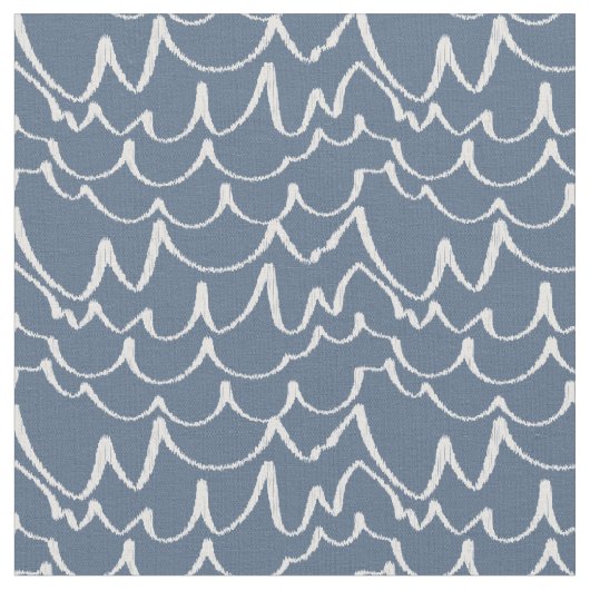 Tissu Vagues rayées bleues gris (Fermer)
