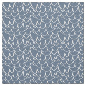 Tissu Vagues rayées bleues gris (Échantillon)