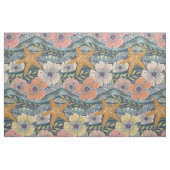 Tissu vagues tropicales fer (Fat Quarter)