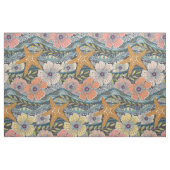 Tissu vagues tropicales terre (Fat Quarter)