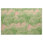 Tissu Vagues vertes et roses (Yard)
