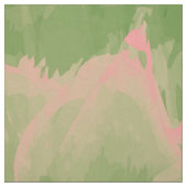 Tissu Vagues vertes et roses (Échantillon)