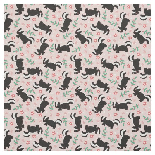 Tissu Valentines Skunks (Échantillon)