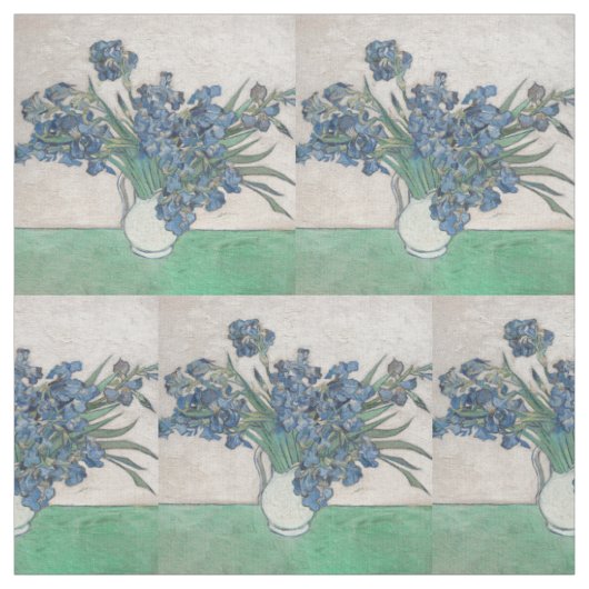 Tissu Van Gogh Iris Vase Peinture Impressionnisme (Échantillon)