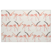 Tissu vanille de flamants (Fat Quarter)