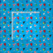 Tissu Variété de cerfs-volants (Carreau)