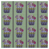 Tissu Vase Craftsman Lily 58" Coton Twill  (Détail)