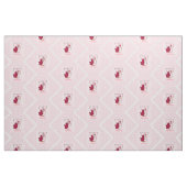 Tissu Vautour rose "V" monogrammé de l'enfant (Fat Quarter)