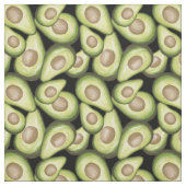 Tissu Végan vert de fruits d'été motif Avocado (Échantillon)