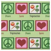 Tissu Végétarien d'amour de paix (Fermer)