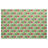 Tissu Végétarien d'amour de paix (Fat Quarter)