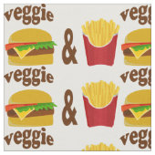 Tissu Veggie Burger et Fries (Fermer)